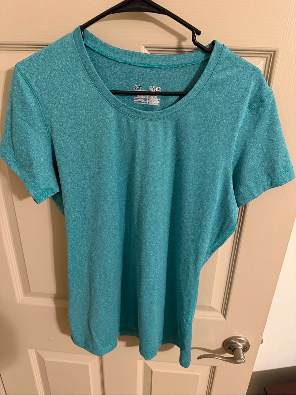 Under Armour Women's Short Sleeve Scoop Neck Tee - Teal Blue
